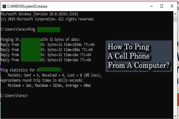 How To Ping A Cell Phone From A Computer